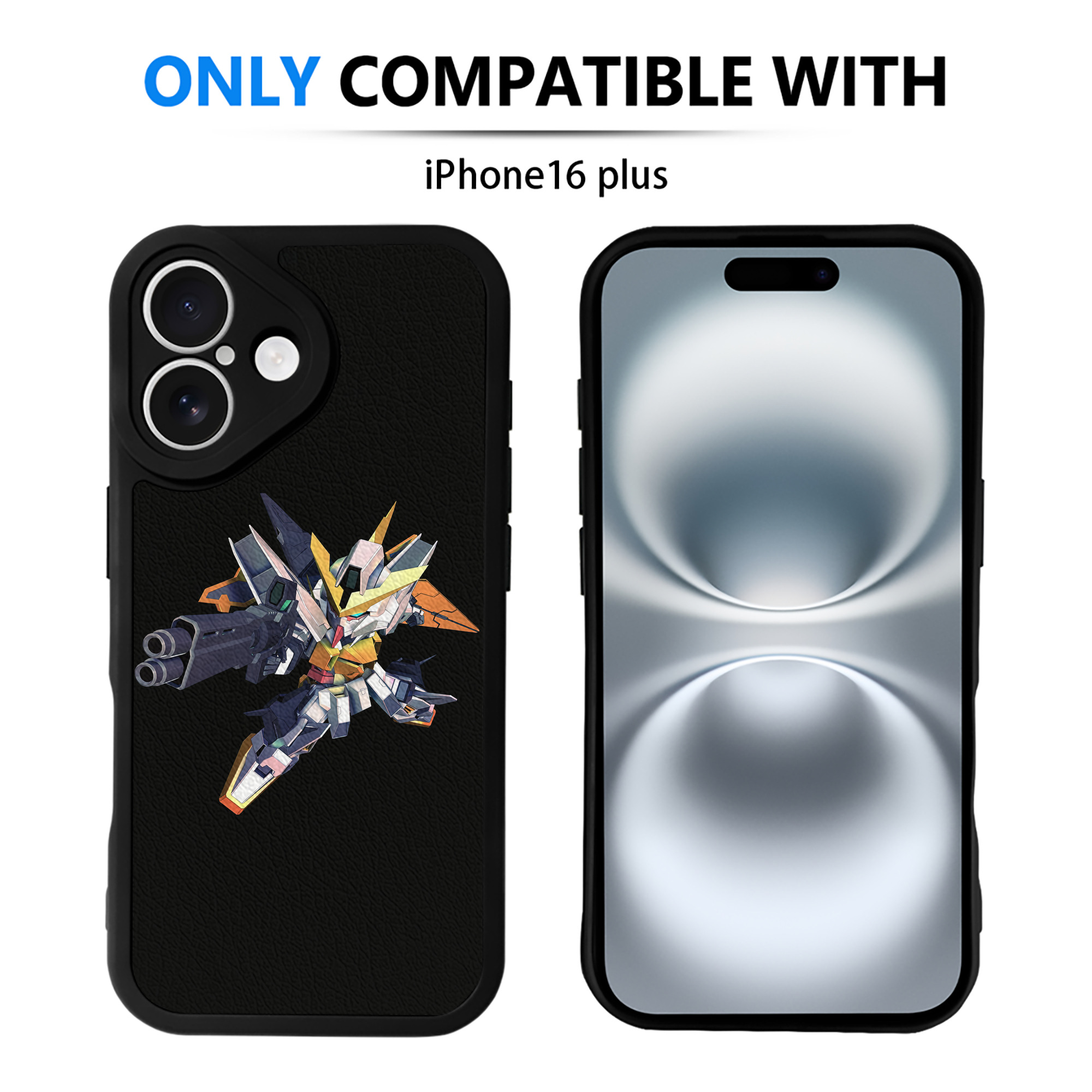 （画像用） 機動戦士ガンダム Mobile Suit Gundam 【iPhone 16シリーズ対応】シリコンスマホケース（レザー調） 材質：シリコン